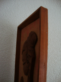 Vintage schilderijtje - hout - VERKOCHT