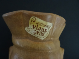 Vintage Vieux gres - (bloem)pot hoofd - VERKOCHT