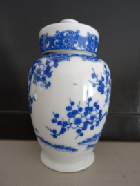 Tabakspotje blauw/wit - VERKOCHT