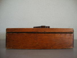 Houten kistje - hond - vintage - VERKOCHT