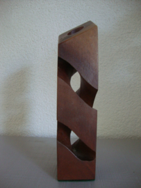 Houten kandelaar - VERKOCHT
