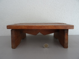 Houten krukje - vintage - VERKOCHT