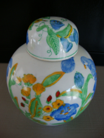 Gemberpot kleurrijk - vogels en bloemen - VERKOCHT