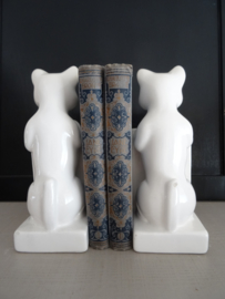 Boekensteunen poes - kat - vintage - VERKOCHT