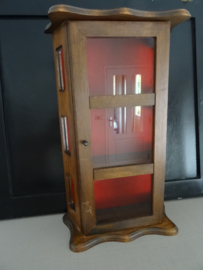 Klein vitrinekastje - hout - vintage - VERKOCHT
