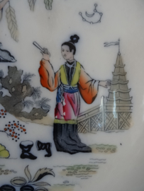 Groot wandbord - Chinees decor - Timor - Petrus Regout - VERKOCHT