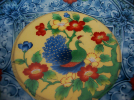 Chinees schaaltje - kleurrijk - vogel - VERKOCHT