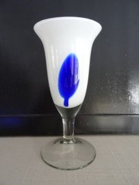 Glazen set - blauw/wit - VERKOCHT