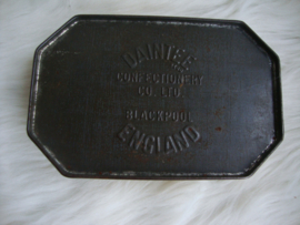 Oud Engels blikje trommeltje - Daintee Confectionery - VERKOCHT