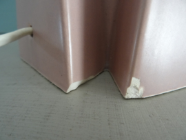 Vintage lamp - tafellamp - roze - VERKOCHT