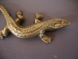 Koperen salamander - hagedis - VERKOCHT
