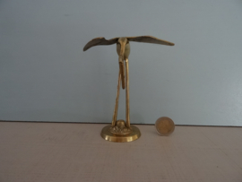 Vintage vogel koper of messing - VERKOCHT