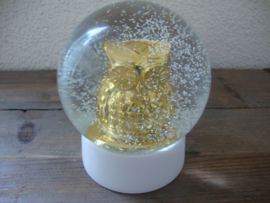 Sneeuwbol gouden uil - VERKOCHT