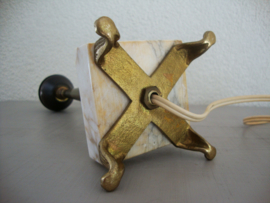 Vintage lamp - lampvoet - marmer - VERKOCHT