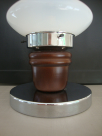 Vintage tafellamp - glas - VERKOCHT