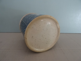 Mok - spikkel - blauw wit bruin - VERKOCHT