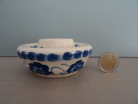 Kandelaar keramiek - Blauw / wit - VERKOCHT