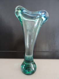 Glazen vaas - groen/blauw - VERKOCHT