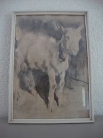 Prent H. van Meegeren - geitje - VERKOCHT
