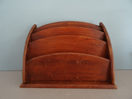 Vintage houten postbakje - VERKOCHT