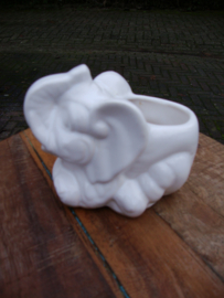 Vintage bloempotje olifant - VERKOCHT