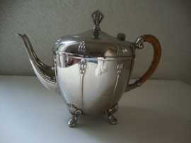 Theepot Bredemeyer - wicker handvat - VERKOCHT