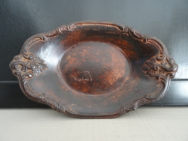 Metalen schaaltje - bruin - VERKOCHT