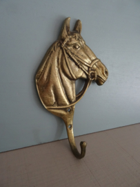 Kapstokhaak paard - koper of messing - VERKOCHT