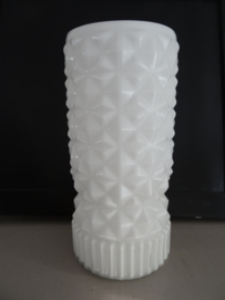 Vintage lampje - wit - glas - VERKOCHT
