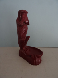 Asbak aap - rood / bordeaux rood