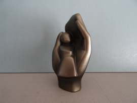 Beeldje baby op hand - abstract - Parastone - VERKOCHT
