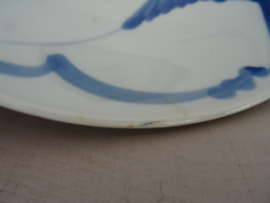 Bord Chinees - Koi Karper - blauw groen - VERKOCHT