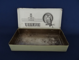Vintage blik - uiltje - sigaren