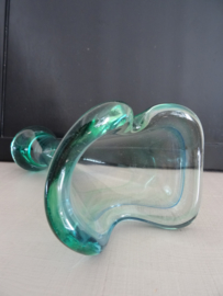 Glazen vaas - groen/blauw - VERKOCHT