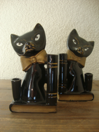 Boekensteunen poes kat - VERKOCHT