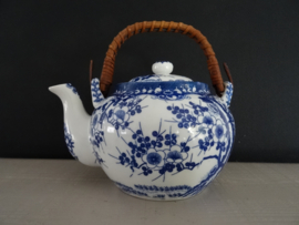 Theepotje prunus - bloesem Japans - blauw/wit - VERKOCHT