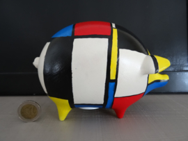 Spaarvarken - Mondriaan - spaarpot - VERKOCHT