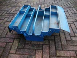 Blauwe metalen gereedschapskist - VERKOCHT