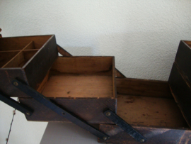 Grote houten naaikist - VERKOCHT