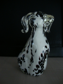 Glazen beeldje hond - hondje - glas - VERKOCHT