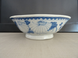 Oud schaaltje - blauw/wit - VERKOCHT