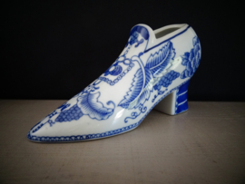 Porseleinen schoen - blauw/wit - Chinees - VERKOCHT