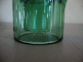 Glazen isolator - groen glas - vintage - L'electro verre - VERKOCHT