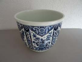 Grote bloempot Boch - M24 - blauw/wit - vintage - VERKOCHT