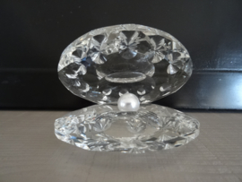 Schelp met parel - kristal - VERKOCHT