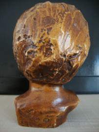 Vintage buste beeldje - bruin - A.P. 234 - VERKOCHT