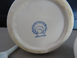 Delfts blauw potje - mosterdpot - Blauw/wit - VERKOCHT