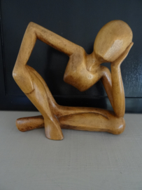 Houten beeld - VERKOCHT