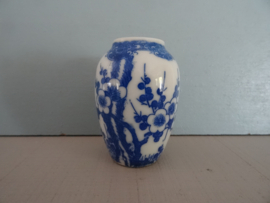 Mini gemberpotje - blauw/wit -VERKOCHT