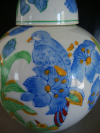 Gemberpot kleurrijk - vogels en bloemen - VERKOCHT